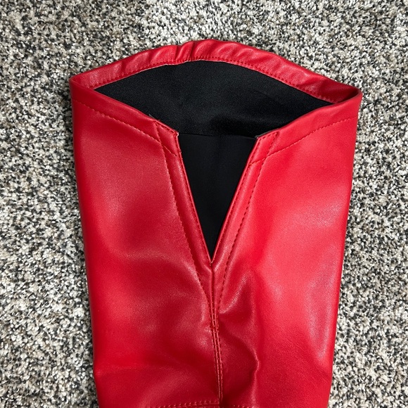 Red Thigh High Over the Knee Boots - 8.5 - Picture 8 of 13